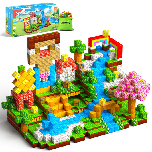 Styleeasy Magnetic Blocks 100pcs set supports creative play and STEM exploration.