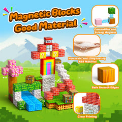 Styleeasy magnetic blocks show bright colors and patterns to spark imagination.