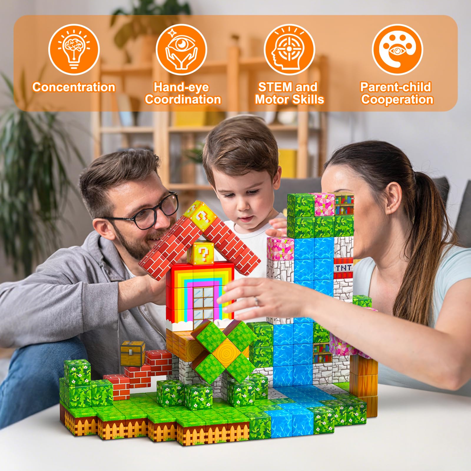 Styleeasy magnets blocks encourage spatial reasoning through building play.