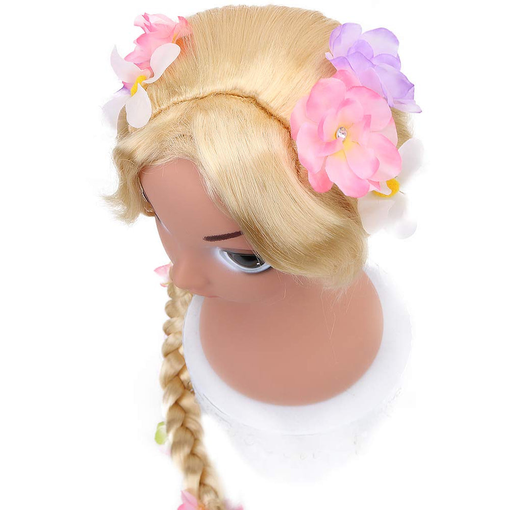 STYLER long blonde Rapunzel wig with adjustable size for comfortable all-day wear.