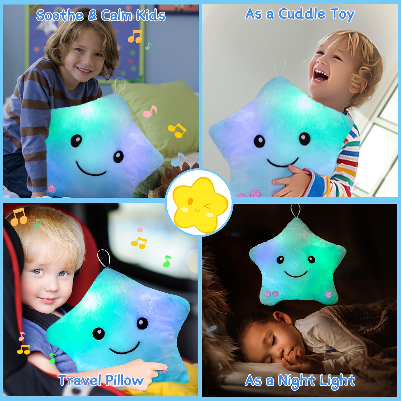 Subao star night light changes colors to create cozy ambiance