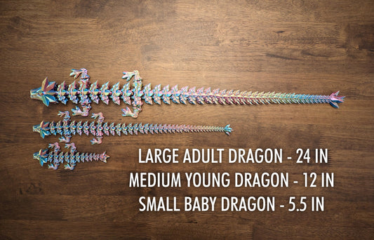 Subpoly crystal dragon medium 12 articulated legs enables dynamic desk or shelf arrangements.