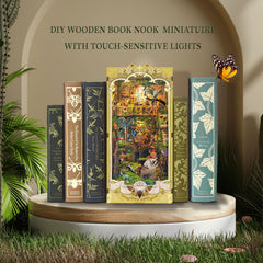 SUDOPOR decorative book nook display enhances any bookshelf or desk.