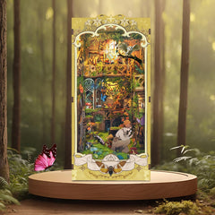 SUDOPOR miniature forest insects scene with ants, caterpillars, and bees in action.