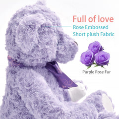 suepcuddly purple plush toy makes a charming gift for children.
