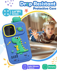 Dual cameras on the Sueseip toy phone encourage selfies and creative photos