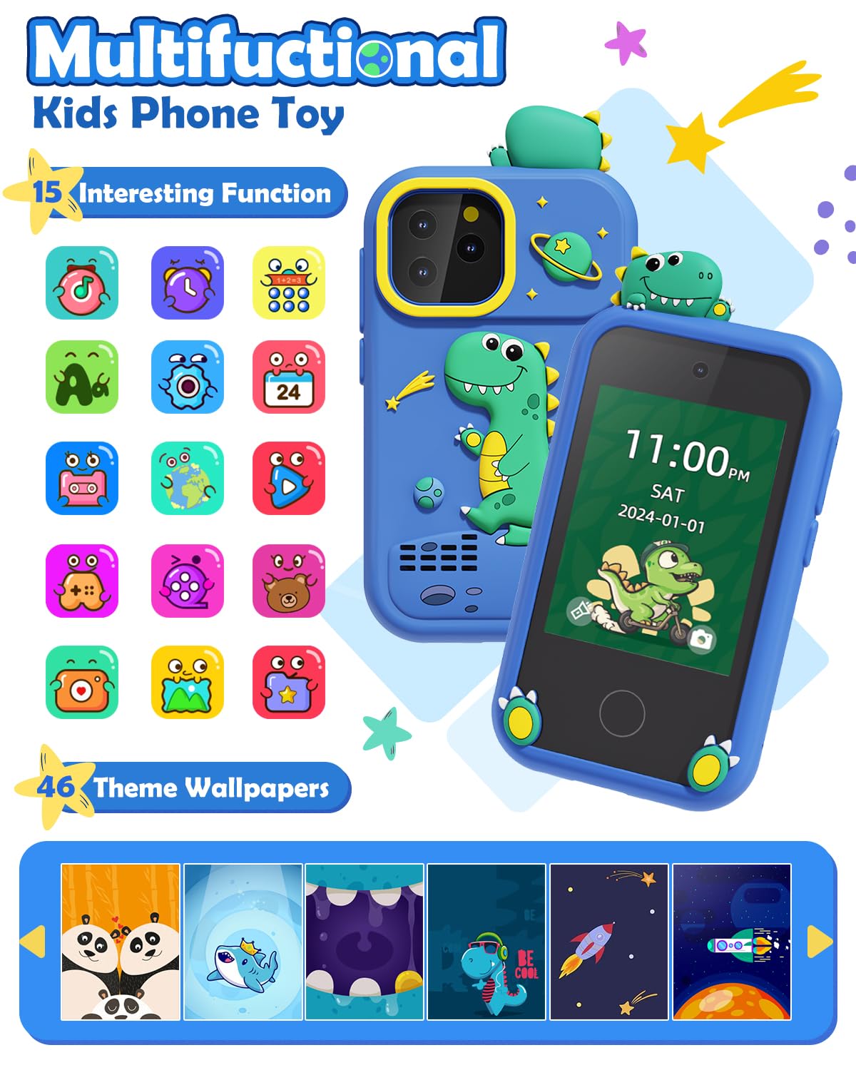 Durable Sueseip silicone case protects the toy during daily play