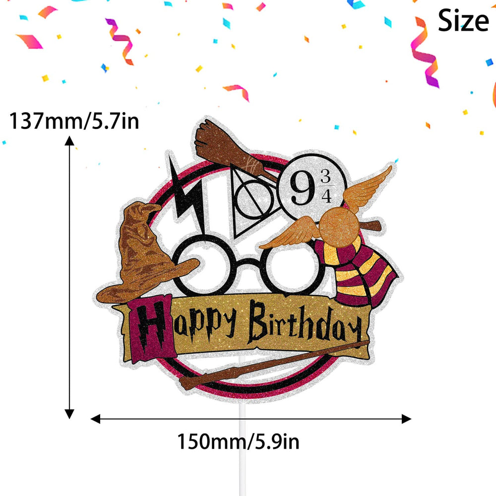 SugarGera wizard-themed party topper perfects birthday décor