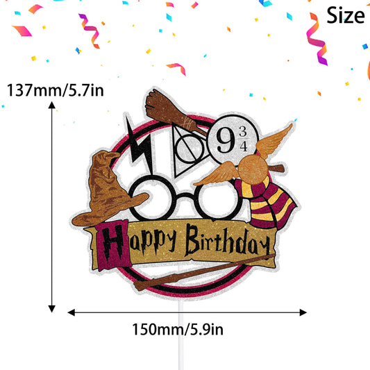 SugarGera wizard-themed party topper perfects birthday décor