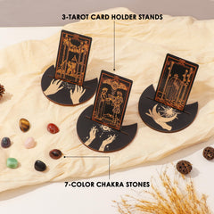 SUGEYA divination tablecloth adds a ceremonial surface.