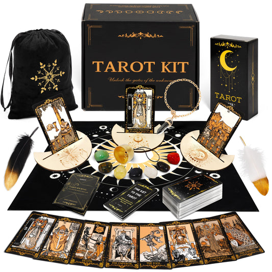 Sugeya tarot deck 78 black cards front for smooth shuffling.