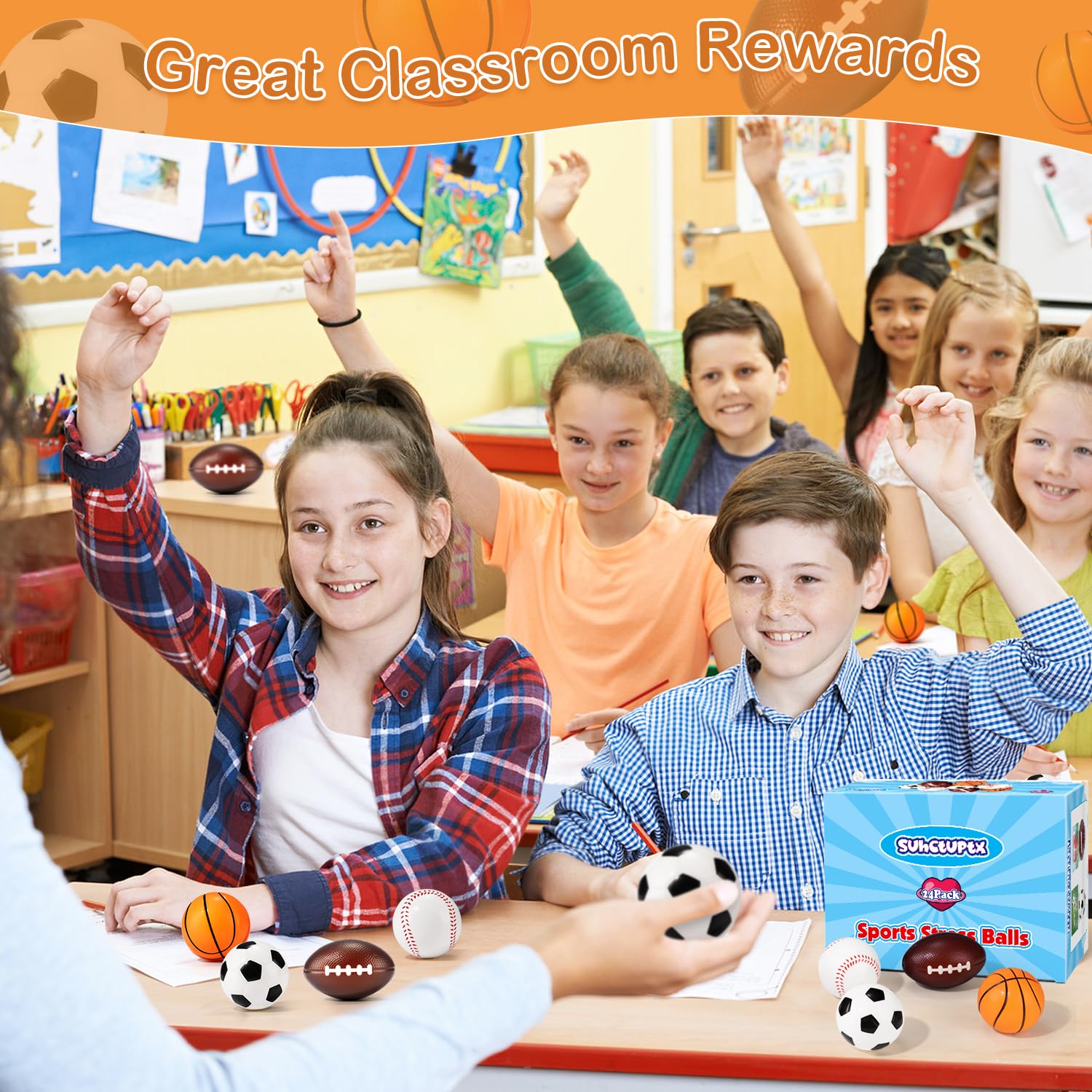 Suhctuptx football-stress-ball, compact and fun for party favors