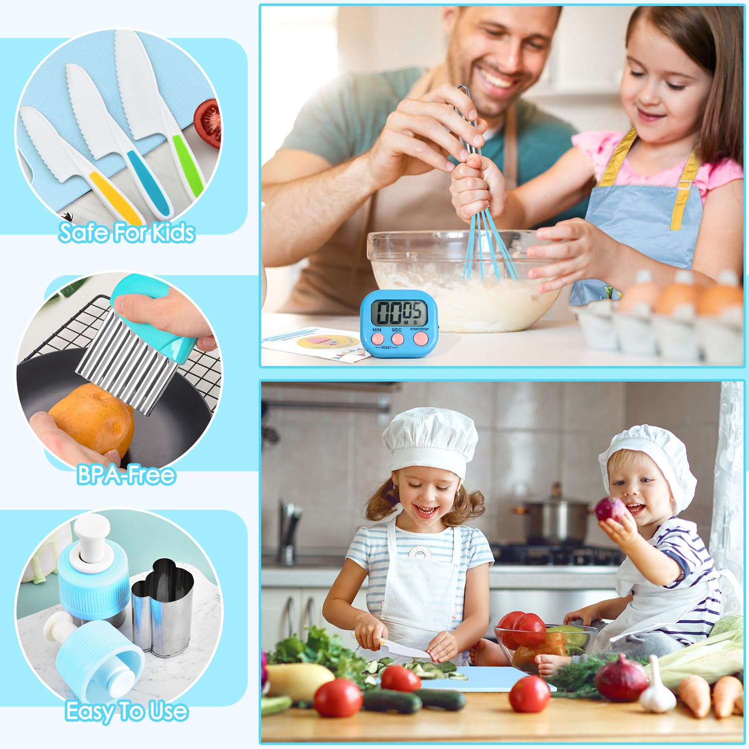 Young chef uses Suhctuptx cookbook for simple, kid-friendly recipes.