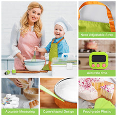 Suhctuptx Kids Cooking Sets cutting board suited for beginner slicing activities.