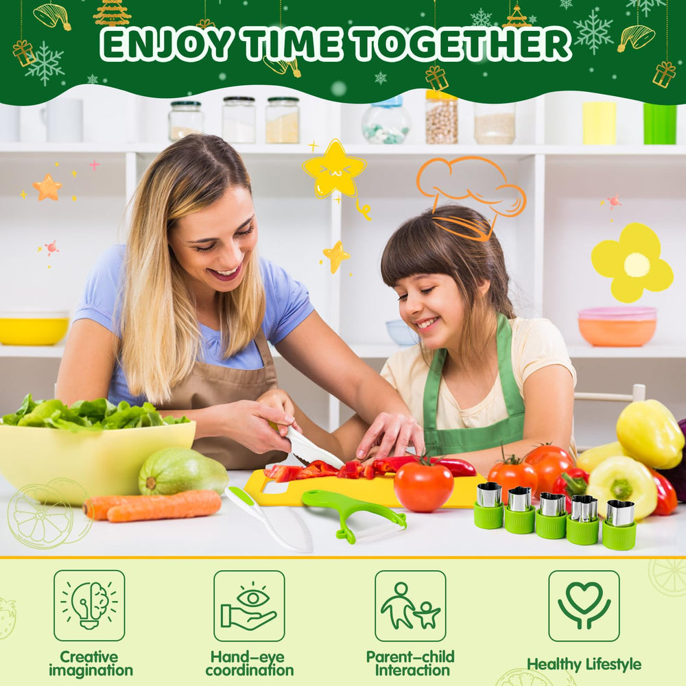 Suhctuptx kids kitchen gloves for safe handling during prep
