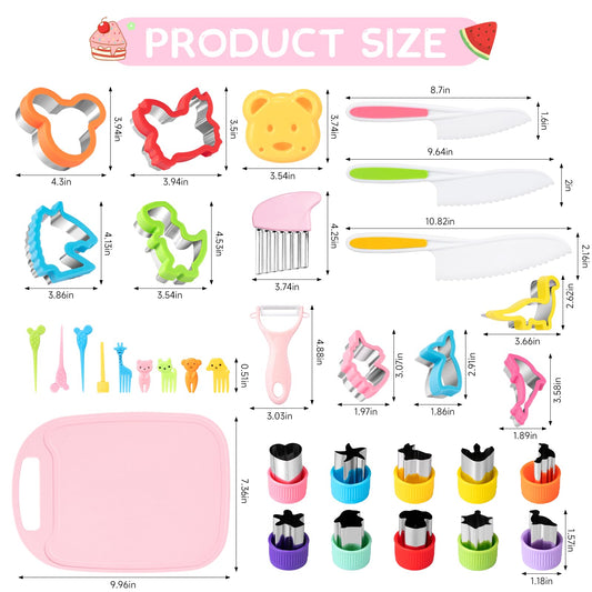 Suhctuptx kids knives with safety grips designed for little hands