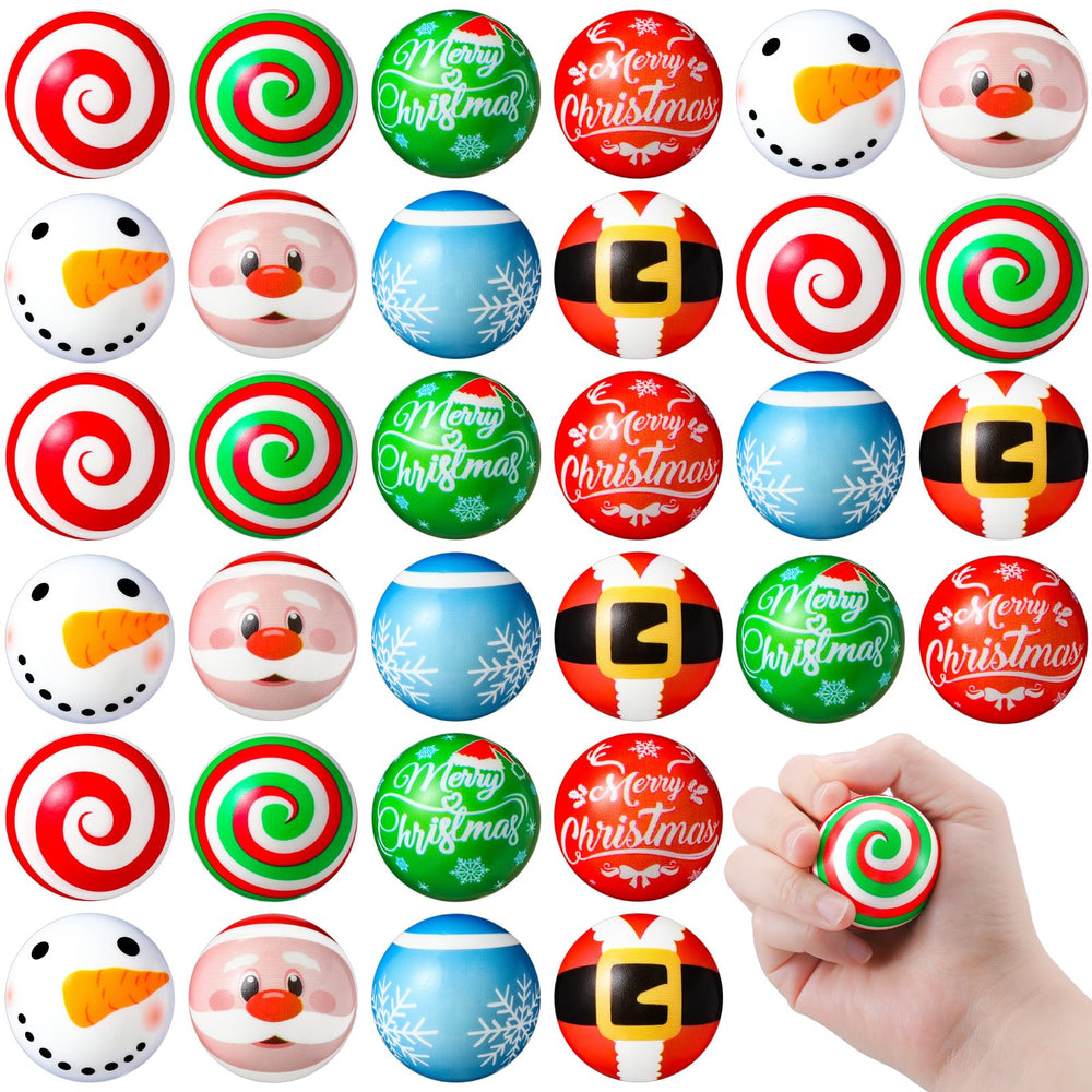 Suhine Christmas stress ball 1-8inch red-green for desk relief and focus