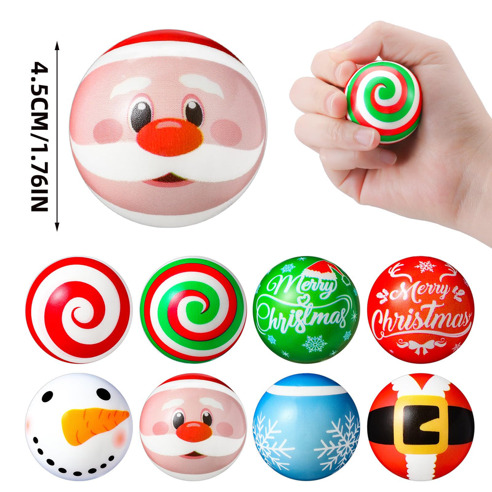 Suhine Christmas stress ball Santa pattern for playful fidgeting at work