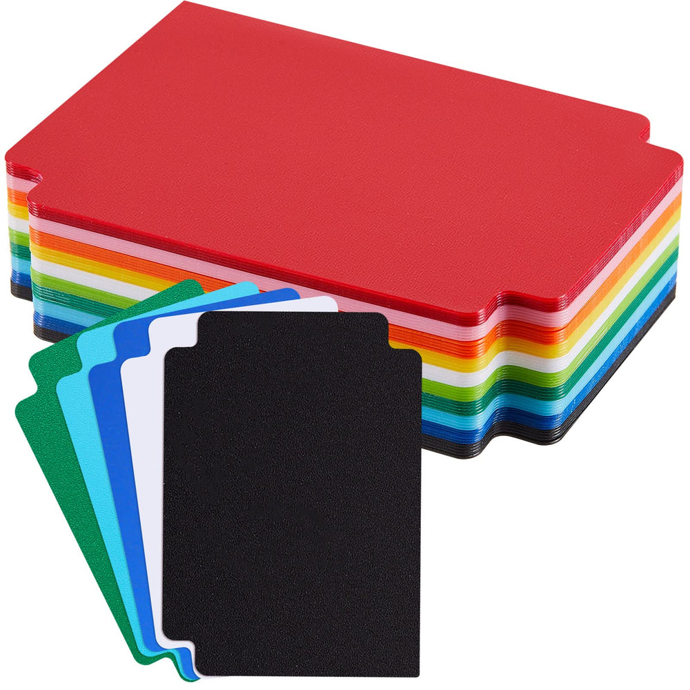 Suilung multicolor frosted trading card dividers with tabs for MTG and TCG setup