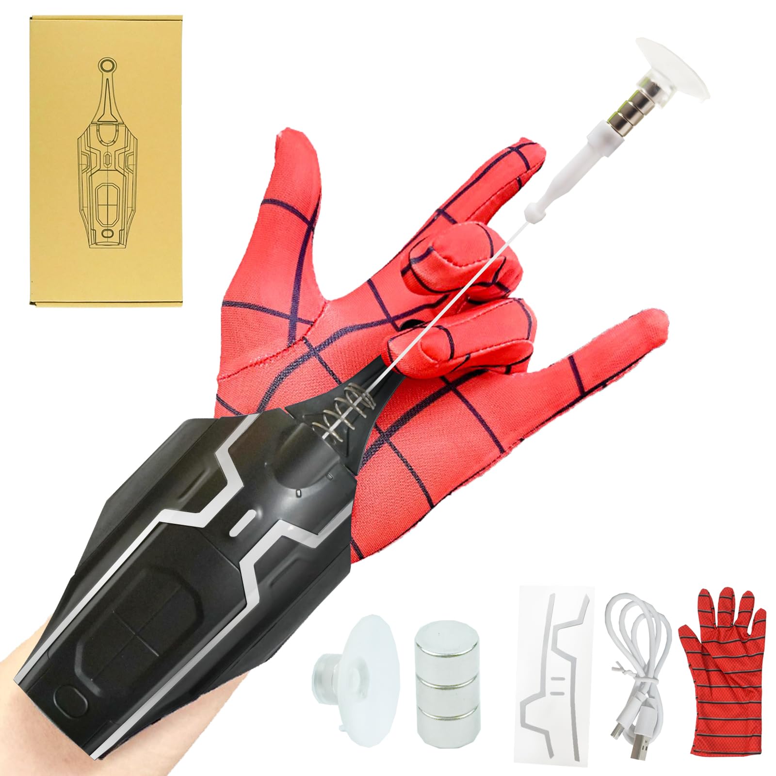 SUIZU Web Shooters spider launcher ready for action and precise launches.