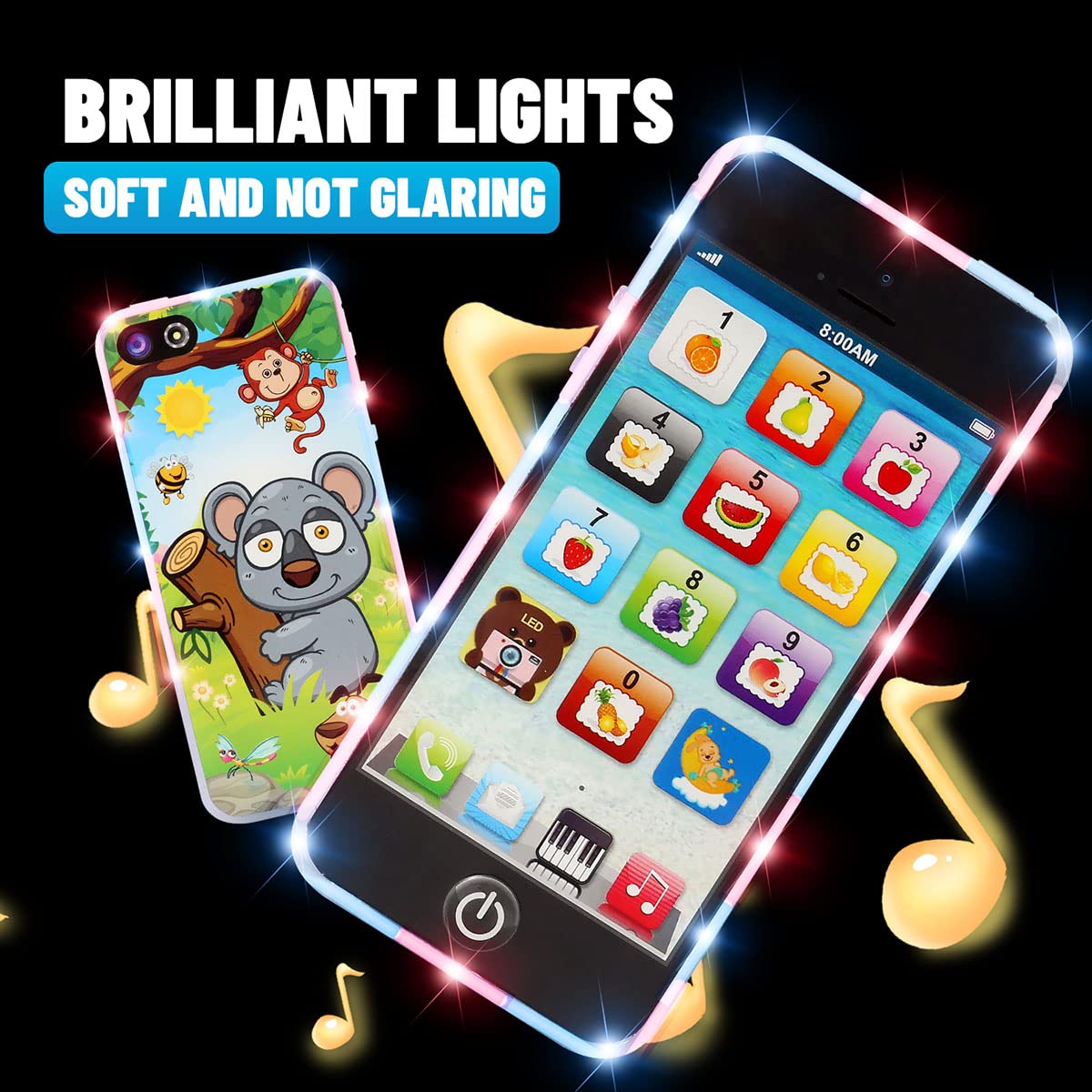 Sujosa Yphone side view highlights compact, easy-to-grasp design for little hands.