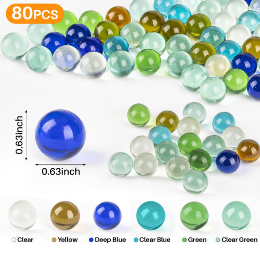 Sukh cat-eye marbles in mixed colors for classic games and display