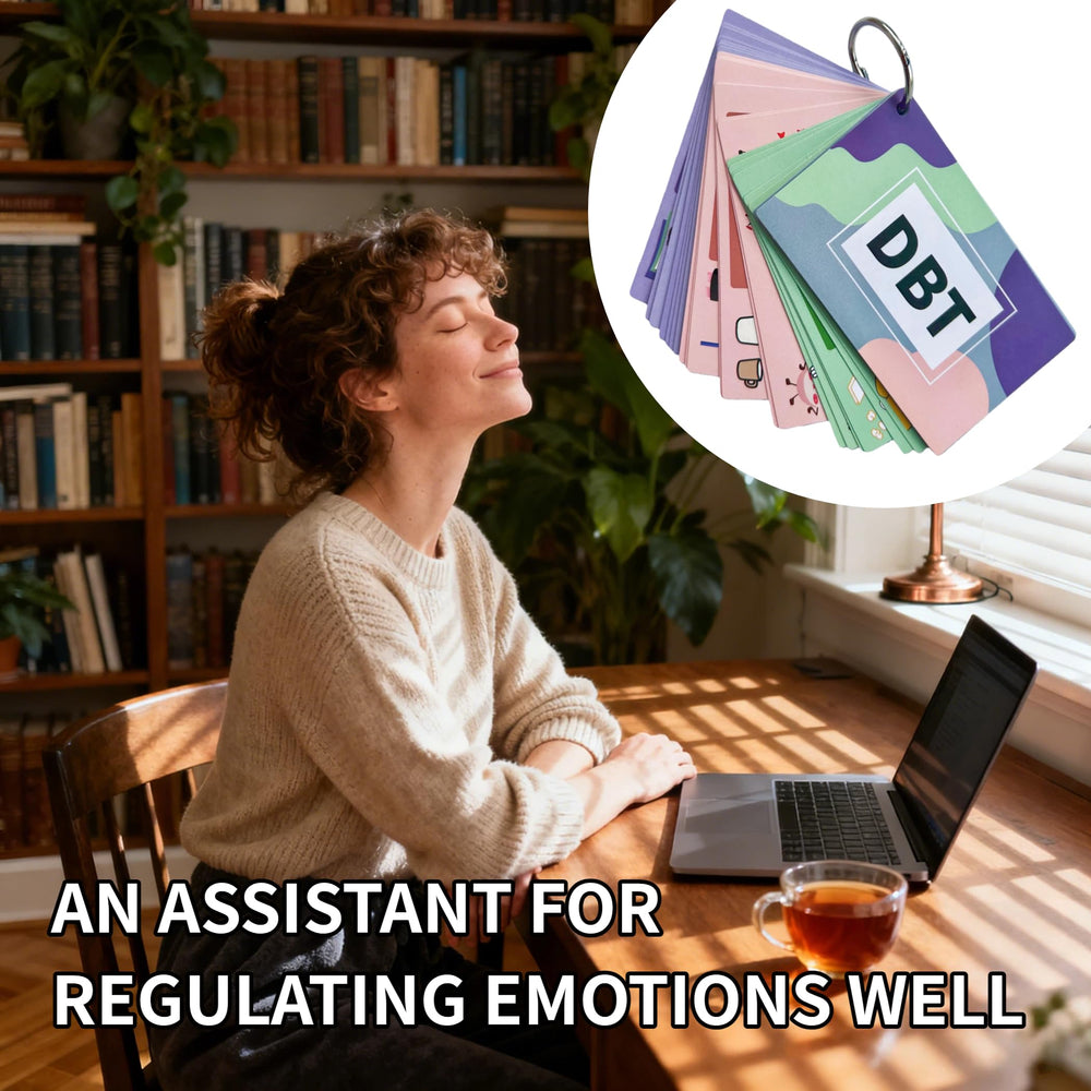 Sulieschen DBT skill back guide card, when, example, and try guidance for practice.