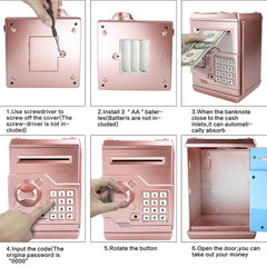 Suliper piggy bank digital password lock to enhance money safety for kids.