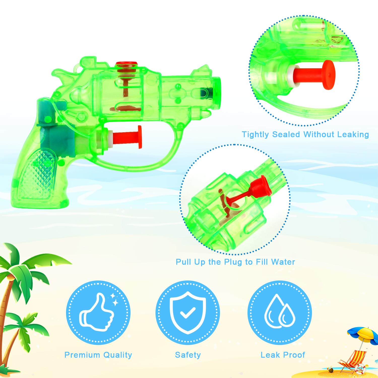 SULOLI non-electrical design is safe around water.
