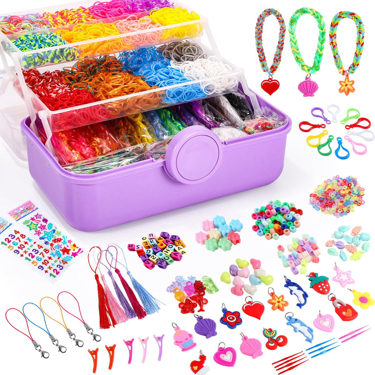 SUMAJU 18500+ Bracelet Kit rainbow bands for creative jewelry making