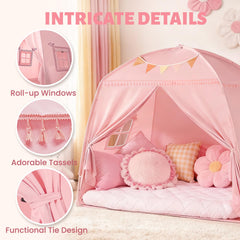 Sumbababy dome-design teepee tent offers spacious interior for group play