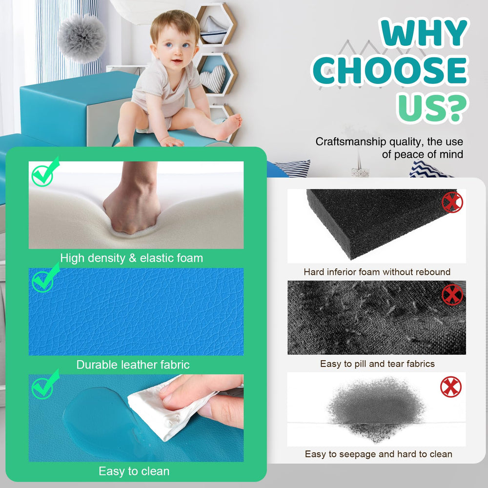 Sumbababy foam climbing block stair supports climbing confidence