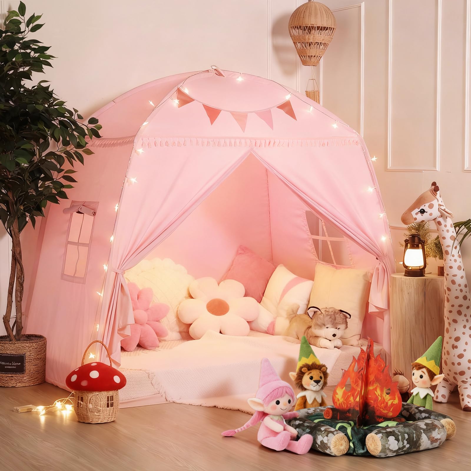 Sumbababy gift-ready teepee tent for imaginative play