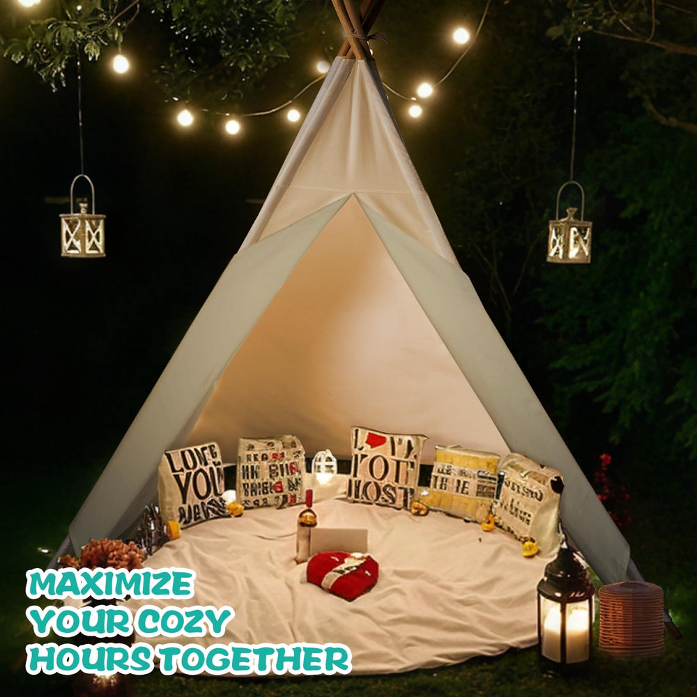 Sumbababy large teepee tent carry bag and banner included for gifting.