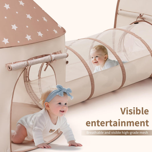 Sumbababy pop-up tent interior ready for imaginative adventures