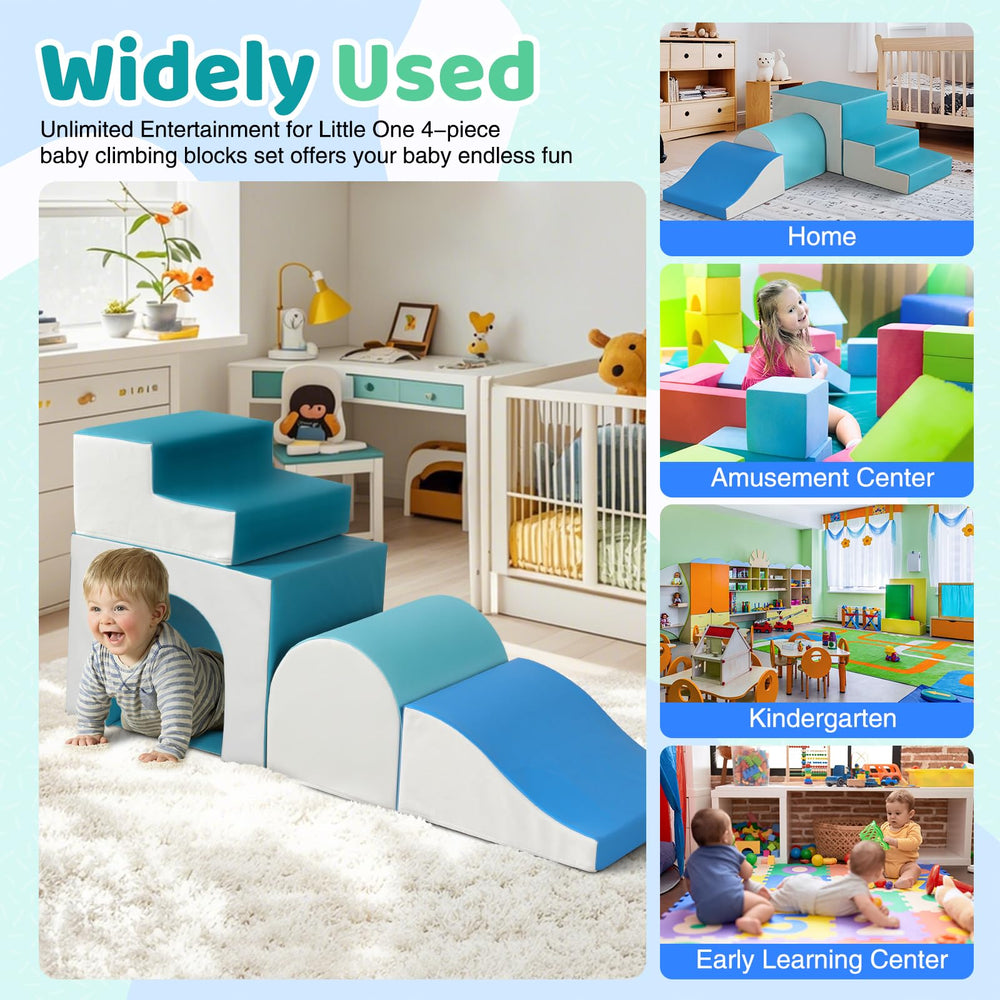 Sumbababy soft play climber setup creates an indoor play area