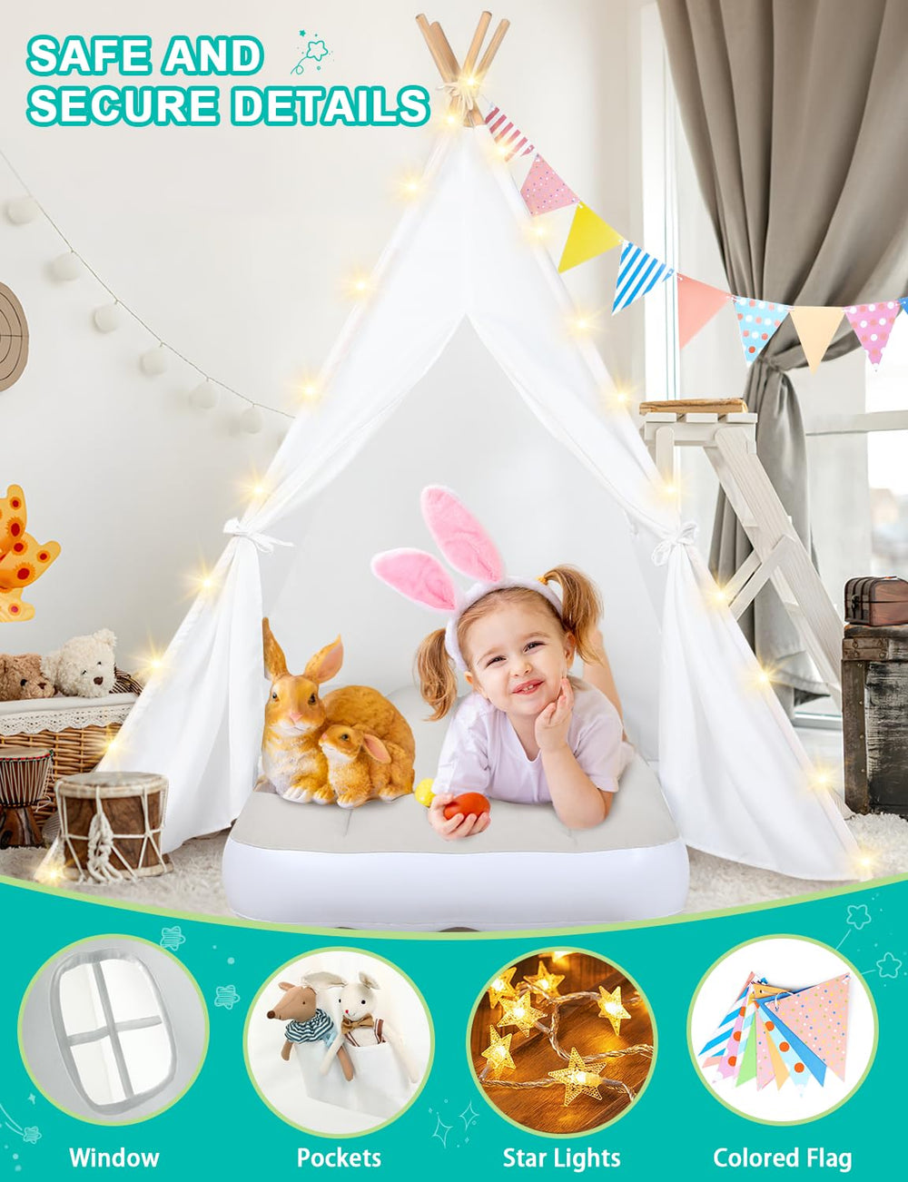 Sumbababy teepee tent mini-house design invites hideaway for reading