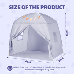 Sumbababy teepee setup highlights easy two-step assembly without tools.