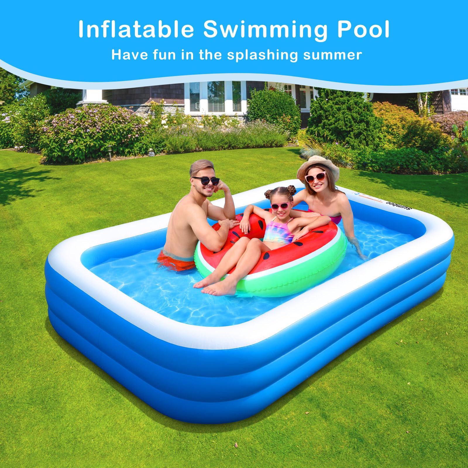 Sumbee pool offers easy setup with compatible air pumps