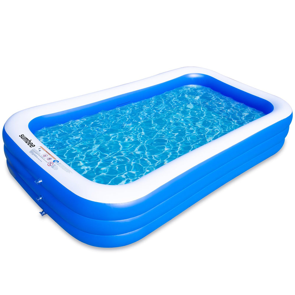 Sumbee family-sized pool fits kids aged 4–12 for backyard fun