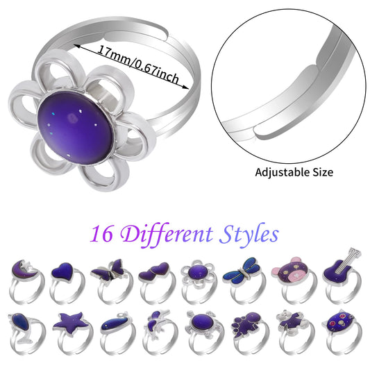 SUMERSHA mood ring dolphin design captures color shifts for group activities.
