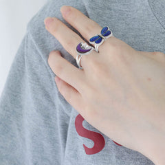 SUMERSHA mood ring heart design demonstrates color transitions for fun events.
