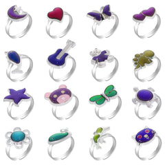 SUMERSHA mood ring turtle design shows color change for playful party favors.