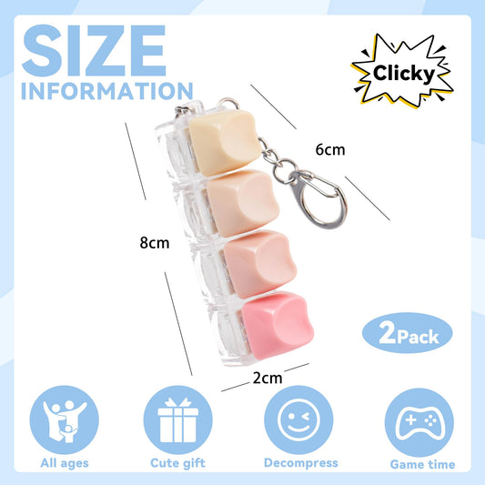 Sumgsn creamy keyboard fidget with four keys aids focus during work