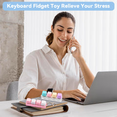 Sumgsn creamy keyboard fidget two-pack lifestyle shot encourages quick breaks