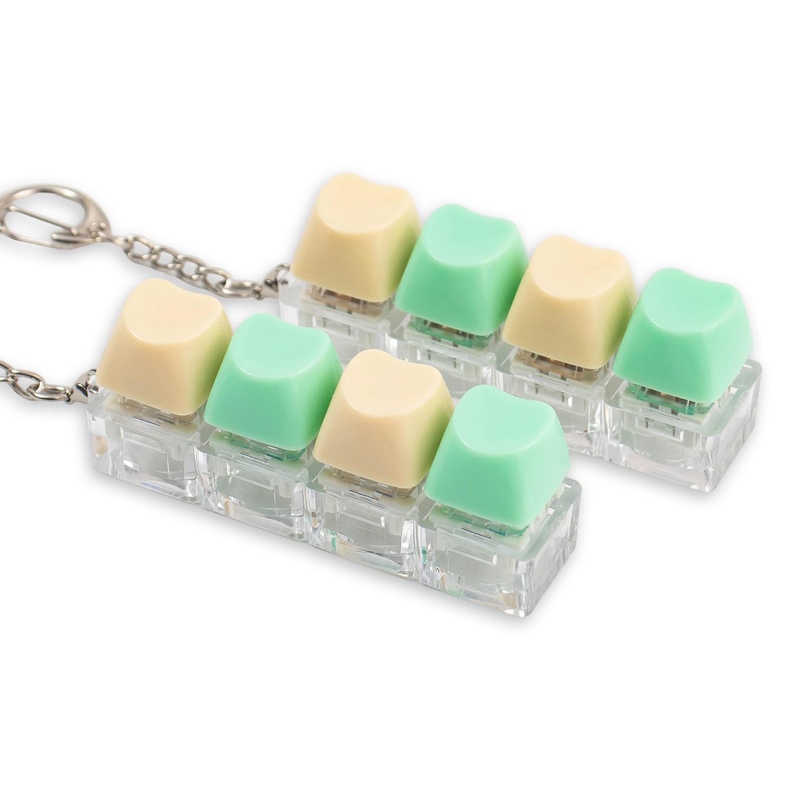 Sumgsn heart-shaped keyboard fidget 2-pack, front view for quick stress relief.