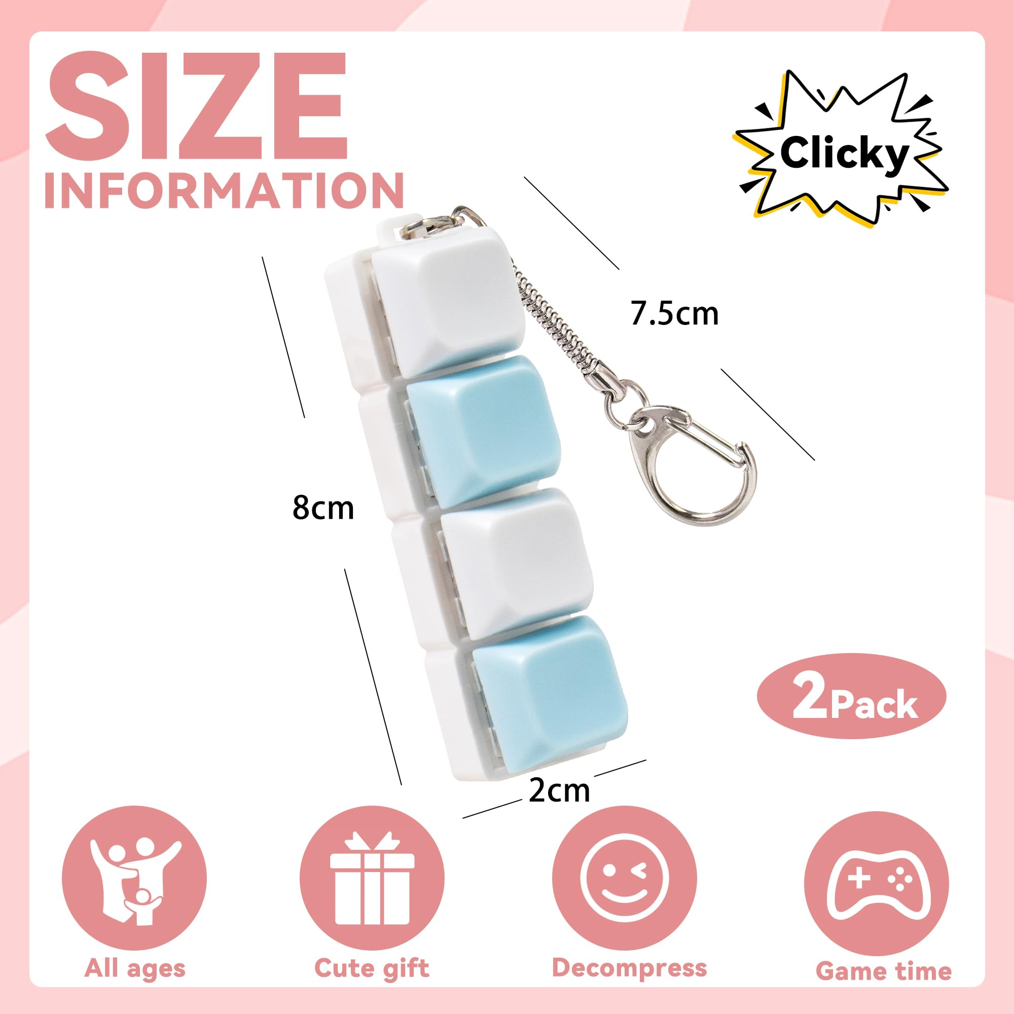 Sumgsn ergonomic keyboard clicker close-up for comfortable grip and focus.