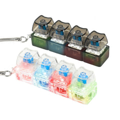 Sumgsn keyboard fidget toy with black light-up cat keycaps for portable focus.