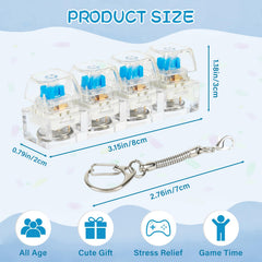 Sumgsn keyboard fidget toy with white light-up cat keycaps for on-the-go calm.