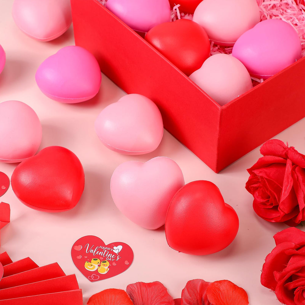 Sumind 36-pack heart stress balls bulk for sharing at events and offices